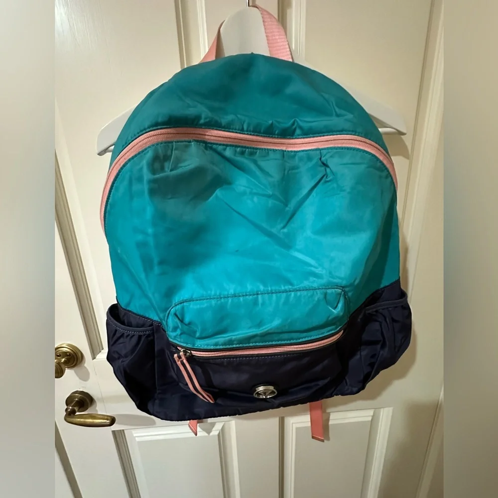 LULULEMON IVIVVA Girl’s Backback in Teal, Pink & Blue